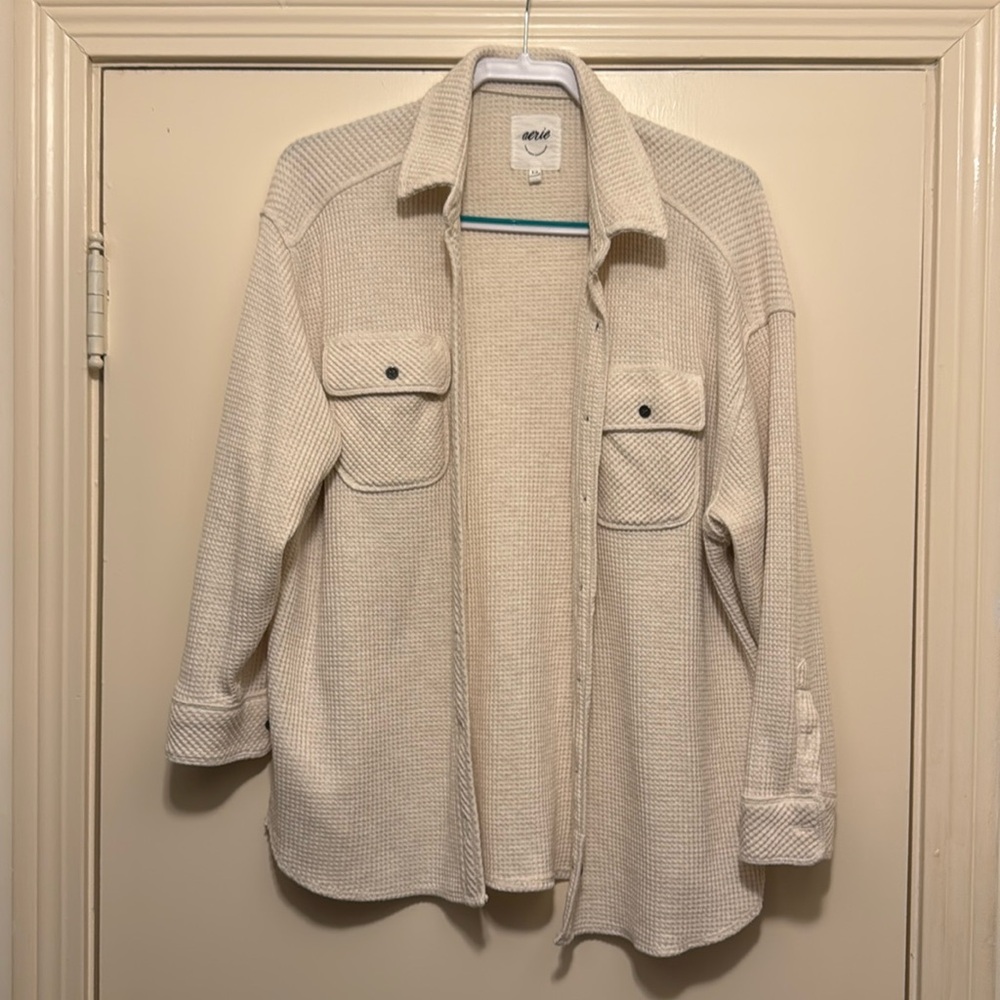 Aerie long sleeve waffle shirt